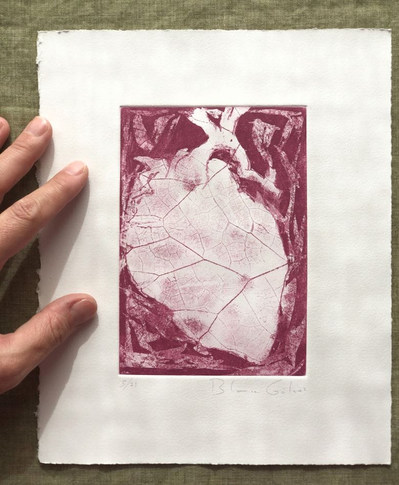 Grabado Calcográfico "Corazón"